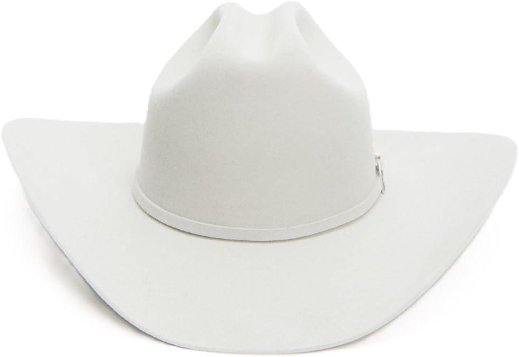 Stetson 6X Skyline Felt Cowboy Hat, Silver Grey, 7 1/4
