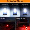 Camping Lantern, 3200LM LED Lanterns for Power Outages, 4600mAh Phone Charger & Rechargeable Lantern, 5 Light Modes Lantern Flashlight for Hurricane/Emergency/Storm, CT CAPETRONIX Camping Accessories