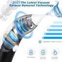 Ear Vacuum Ear Wax Removal Kit with 5 Levels Strong Suction, USB Rechargeable Reusable Electric Ear Suction Vacuum Tool for Adults and Kids (Black)