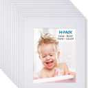 Egofine 11x14 White Picture Mats Pack of 14, Frame Mattes for 8x10 Pictures, Acid Free, 1.2mm Thickness, with Core Bevel Cut