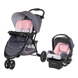 Baby Trend EZ Ride Travel System with EZ-Lift Infant Car Seat, Dash Pink DFM 05/05/2026
