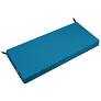 Pcinfuns Outdoor Bench Cushions,42 x 18 x 3 Inch Patio Furniture Water-Resistant Chair Cushion,Loveseat Garden Sofa Settee Couch Swing Pads with Handle and Adjustable Straps,Sky Blue