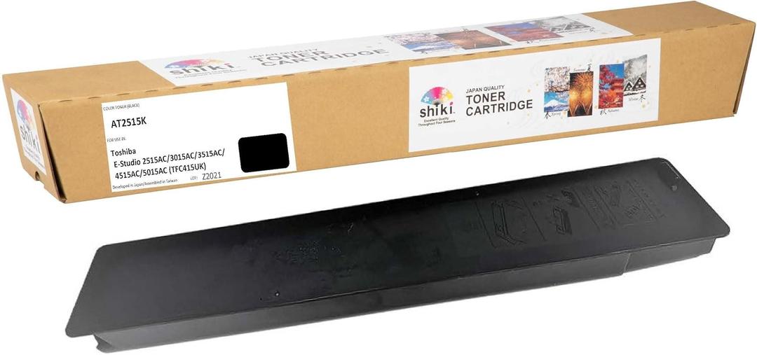 SHIKI Compatible Black Toner Cartridge for Toshiba E-Studio 2515AC 3015AC 3515AC 4515AC 5015AC (T-FC415UK), High-Yield 38,000 Pages SHIKI Compatible Black Toner Cartridge for Toshiba E-Studio 2515AC 3015AC 3515AC 4515AC 5015AC (T-FC415UK), High-Yield 38,000 Pages