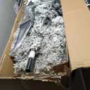 9 FT Snow Flocked Christmas Tree, Artificial Holiday Hinged Pine Tree with 1498 Branch Tips, Solid Metal Stand, Premium Xmas Full Fake Tree for Home, Office, Party Decoration