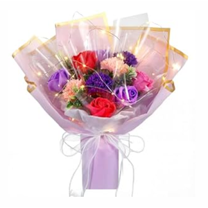 Thiccywoov Graduation Flower Bouquet Kit, 2026 DIY Artificial Flower Bouquets, Roses Bouquet for Wife, Mom, Grandma and Girlfriend, Anniversary and Birthday Present for Women