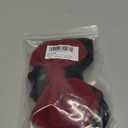 PAGOW 2Pcs Velvet Scrunchies Hair Elastic, Large Bowknot Velvet Hair Ties, Black Red Hair Satin Bow Ties Hair Ponytail Holders Accessories for Girls Women Ladies