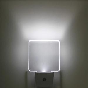 2 Pack 0.5W Plug in LED Night Light with Dusk to Dawn Sensor Daylight Cool White