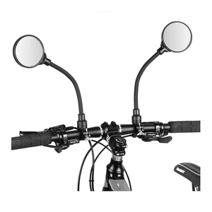 Bike Mirror, Adjustable Handlebar Rear View Mirrors For Mountain Road Bike Bicycle Electric Motorcycle (Black-2PC)