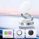 360 Vacuum Magnetic Phone Holder,Hands-Free Foldable Suction Magnetic Phone Holder Case,Multifunctional Vacuum Suction PhoneHolder for Smooth Surface,Mirror,Gym,Shower,Car Interior (White)