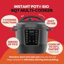 Instant Pot 6QT RIO 7-in-1 Multi-Cooker, Pressure Cooker, Slow cook, Saut, Steam, Rice Maker, Yogurt, & Warmer, Black, 6 Quarts