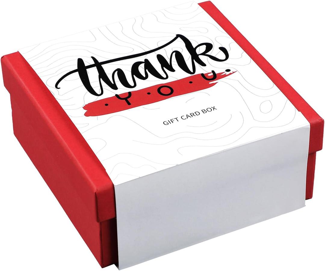20 Pcs Thank You Gift Card Holder with Box Cash Money Holder Appreciation Gift Cards Personalized for Graduation School College Student Teacher Staff Employee