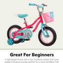 Schwinn Elm Bike, 12 Inch Bike for Kids Ages 2-4, SmartStart Ergonomic Design for Kids, Adjustable Seat Grows with your Child, Rear Coaster Brake and Front Caliper Brake, Training Bicycle, 12-inch Wheels