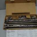 1” Diameter brown curtain rod Itself is 30 to 144 inch. 1 Pack Windows with Heavy Duty Adjustable brown curtain rods Splicing Metal Extra Long Curtain Rod