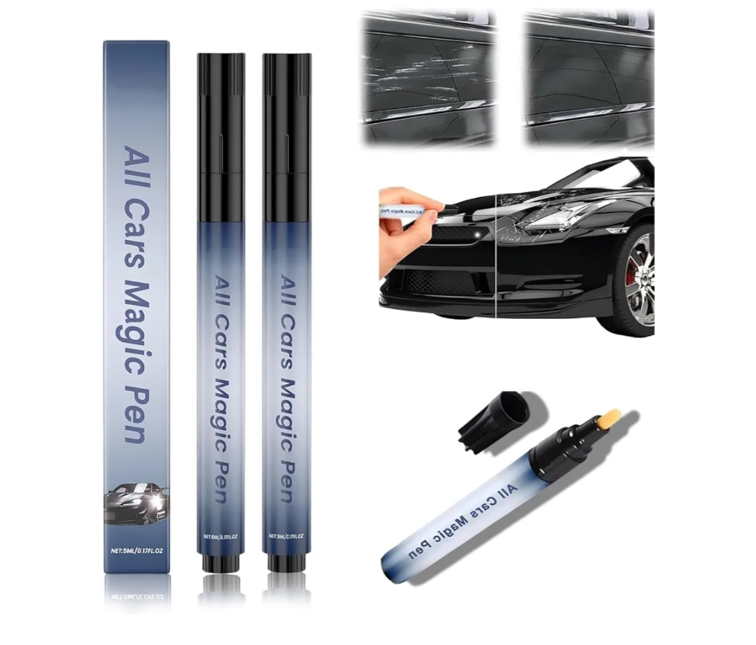 All Cars Magic Pen for Car Scratches, Magic Car Scratch Removal Pen, Easy to Use for Quick Scratch Removal, Fits Various Car Paint Colors (3Pcs)