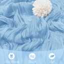 15 Pack Baby Blue Cheesecloth Table Runner 17 x 108 inch Cheese Cloth Table Runners 9ft Blue Table Runner Rustic Romantic Sheer Gauze Runner for Wedding Party Baby Shower Table Decoration