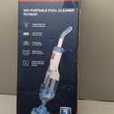 Pool Vacuum for Above Ground Pool with a Telescopic Pole, Running time up to 1H, Handheld Rechargeable Pool Cleaner with Powerful Suction up to 18.5 gallons/min, Ideal for Leaves & Debris, PC10