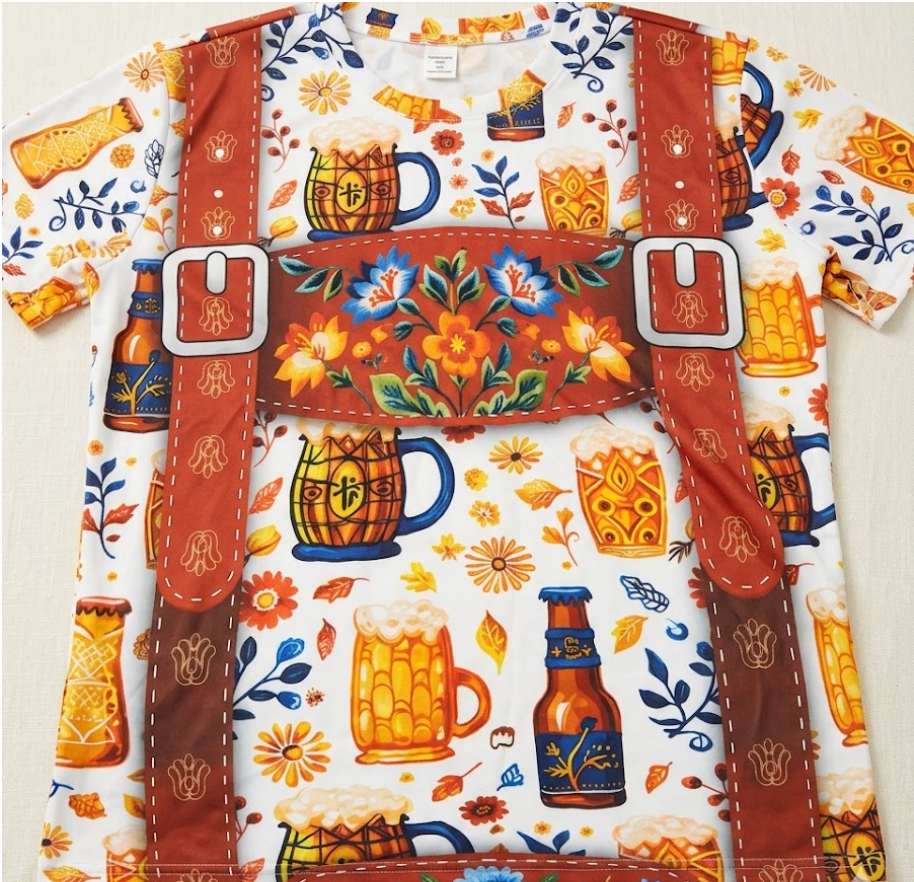 Mens Oktoberfest Shirt, Novelty Oktoberfest Tshirt, Beer Shirt, Bavarian Outfits German Costume Lederhosen T-Shirt 3XL