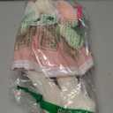 oits cute Small Soft Stuffed Animal Bunny Rabbit Plush Toy for Baby Girls 15inch (Pink Rabbit Wearing Pink Vintage Dress)