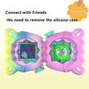JCHPINE Hard Case and Silicone Cover for Tamagotchi Paradise Electronic Pet, Protective Cases for Tamagotchi Paradise with Screen Protector and Lanyard (Pink)