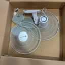 Comfort Zone 18.75-in Oscillation White Wall Mounted Fan  
