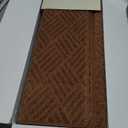 MBIGM Bullnose Non-Slip Stair Treads w/Reusable Adhesive 14 Pack 9.5" x 30" Wooden Steps Protection - TPU Backing with Steel Reinforcement - Anti-Slip Solution Basketweave Brown Non Slip Stair Tread