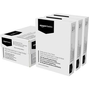 Amazon Basics Multipurpose Copy Printer Paper, 20 lb, 8.5 x 11 Inches, 3 Reams (1,500 Sheets), 92 Bright White for Home Use