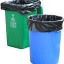 SuperValue 6-10 Gallon Trash Bags | 150 Count Bulk | Tall Kitchen | Can Liners | black Multi-Use Garbage Bags,Thickened garbage bags,18 x 21 inch, 45cm x 55cm,
