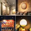 PESUTEN Battery Operated Picture Light, Adjustable Length Wireless Art Light for Paintings CCT Dimmable Rechargeable Picture Light with Remote Control for Gallery Reading Dartboard Bathroom 2PCS