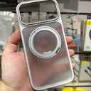 TOCOL for 17 Pro Max Case, Full Camera Protection, Built-in Magnetic Ring, Compatible with Magsafe Charger, Translucent Matte Phone Case for 17 ProMax 6.9 inch (White)