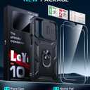 LeYi for Samsung Galaxy A17/A16-5G Phone Case: Samsung A17 Case with Screen Protector [2 Packs], Camera Cover, Military-Grade Heavy Duty Protection Cell Android Basic para Galaxy A 17 5G Case, Black