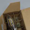 Energetic B10 B11 LED Filament Bulb E26 Candelabra Medium Base 4000K Cool White, 4W(40W Equivalent) 300 Lumens Dimmable Decorative Candle Light Bulb, Pack of 6