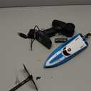 Force1 Velocity Blue Fast RC Boat- Remote Control Boats for Adults and Kids, Underwater Speed Racing Mini RC Boats for Pools and Lakes, 2.4GHZ Transmitter, 2 Rechargeable Batteries, Low Battery Alert