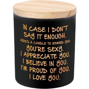 BFJLIFE Candles Gifts for Him Men Romantic Unique Fathers Day Christmas Anniversary Birthday Gifts for Husband Boyfriend Him Men Stocking Stuffers Novelty Lavender Scented Soy Candle