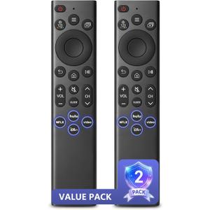 Replacement for Samsung TV Remote Control (2-Pack), Universal Remote Compatible with All Samsung 4K 8K UHD Frame Crystal Curved QLED OLED Smart TVs