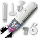 PATO Cordless Handheld Vacuum Cleaner, Mini Car Vacuum with Powerful Suction, Portable Dust Collector.White.