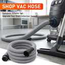 10FT Hose for Shop Vacuums with 6 Adapters - Universal Dust Collection Hose for 2-1/2" Shop Vacs, Fits De-Walt, Milwaukee, Rid-gid Woodworking Power Tools by TOMOON