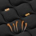 Seat Covers Black Crystal Fleece, 48 x 21 Inch, Extra Large Seat Cushion Luxury Crystal Fleece Anti-Slip Design