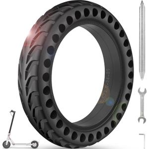 BANGTING 50/75-6.1 Tubeless Solid Tires for Electric Scooter, 8 1/2 x2 Tire for Gotrax GXL V2 / XR/APEX, 8.5x2 inch Tire Replacement for Xiaomi Pro 2 / M365 / 1S (Black 1PCS)