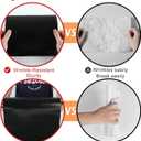 Black Bulletin Board Roll Reusable Waterproof Erasable Bulletin Board Fade Resistant Wrinkle Resistant Poster Non-Woven Fabric Bulletin Board Roll for Classroom Decor Wrapping Crafts15.7" x 39ft