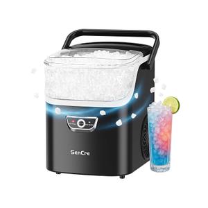 Nugget Ice Maker with Handle 40lbs/Day Countertop Ice Maker Soft Ice
