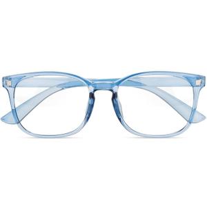 Blue Light Blocking Glasses - Fashion Square Eyeglasses, Anti UV Ray Computer Gaming Glasses Blue Blockers for Women/Men