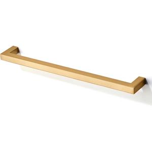 TUNNY 5 Pack Square Solid Cabinet Handles-7.5"/192mm Screw Spacing Brushed Champagne Gold Furniture Hardware Handles for Kitchen Cabinets Bedroom Dresser Wardrobe Cabinet Pulls, 7.5"(192mm)Hole Center-5Pcs, PULL, Brushed Champagne Gold