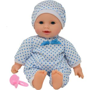 11 inch Soft Body Boy Baby Doll in Gift Box - Doll Pacifier Included -Toy Dolls for Boys and Toddlers