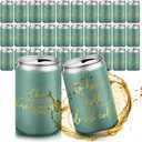 Qinyoung 50 Pieces Green Wedding Can Cooler Bulk Engagement Party Favors for Guests Cheers to Love Laughter and Happily Ever After Rehearsal Dinner Decorations for Wedding Bridal Party