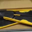Voit Unisex Duck Feet Swim Fins - Full-Floating Rubber Design for Maximum Propulsion & All-Day Comfort in The Water- Versatile Training Swim Fins for Snorkeling, Surfing & More- Black & Yellow- Medium