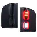 TULALUX LED Tail lights for Chevy Chevrolet Silverado GMC Sierra 1500 2500 3500 2007-2014 Rear lamps Set Pair (Smoke Lens)