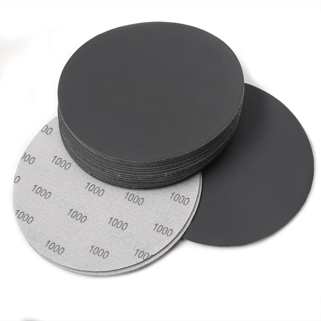 Sanding Discs 6 Inch,1000 Grit Wet Dry Sandpaper,Silicon Carbide Hook and Loop Random Orbital Sander Round Sand Paper by MAXMAN,30-Pack