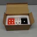 Funky Dice Vase - Unique Ceramic Home Decor for Bars| Stylish Black, White & Red Geometric Design | Perfect for Fresh, Dried, or Artificial Flower Arrangements | Ideal Gift for Art Lovers