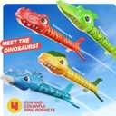Ninja Blast Dinosaur Toy Rocket Launcher for Kids Toys for Kids 3-5 5-7 4-6 - Outdoor Toys for Kid Ages 4-8 - 3 4 Year Old Boy Birthday Gift - Gifts for Boys Age 3 4 5 6 Years Toy for Toddlers