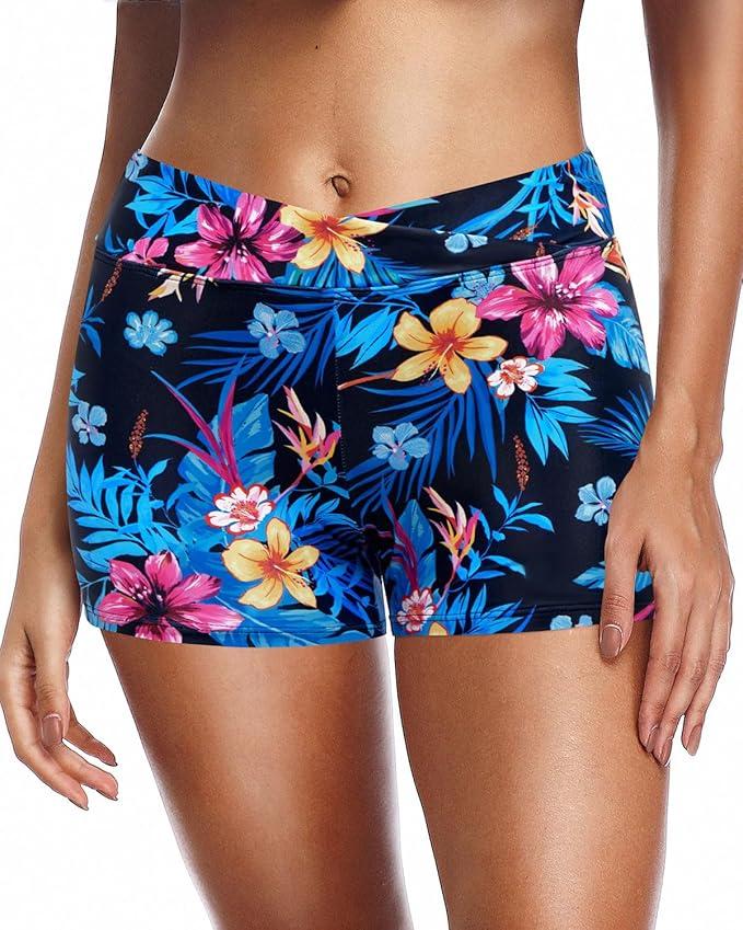 Yonique Womens Swim Shorts Bathing Suits Bottoms Swimsuit Bottoms, M